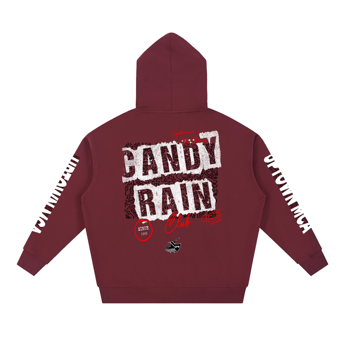 Soul for Real Essential Heavyweight Hoodie in Coffee, alternate view — official band merch