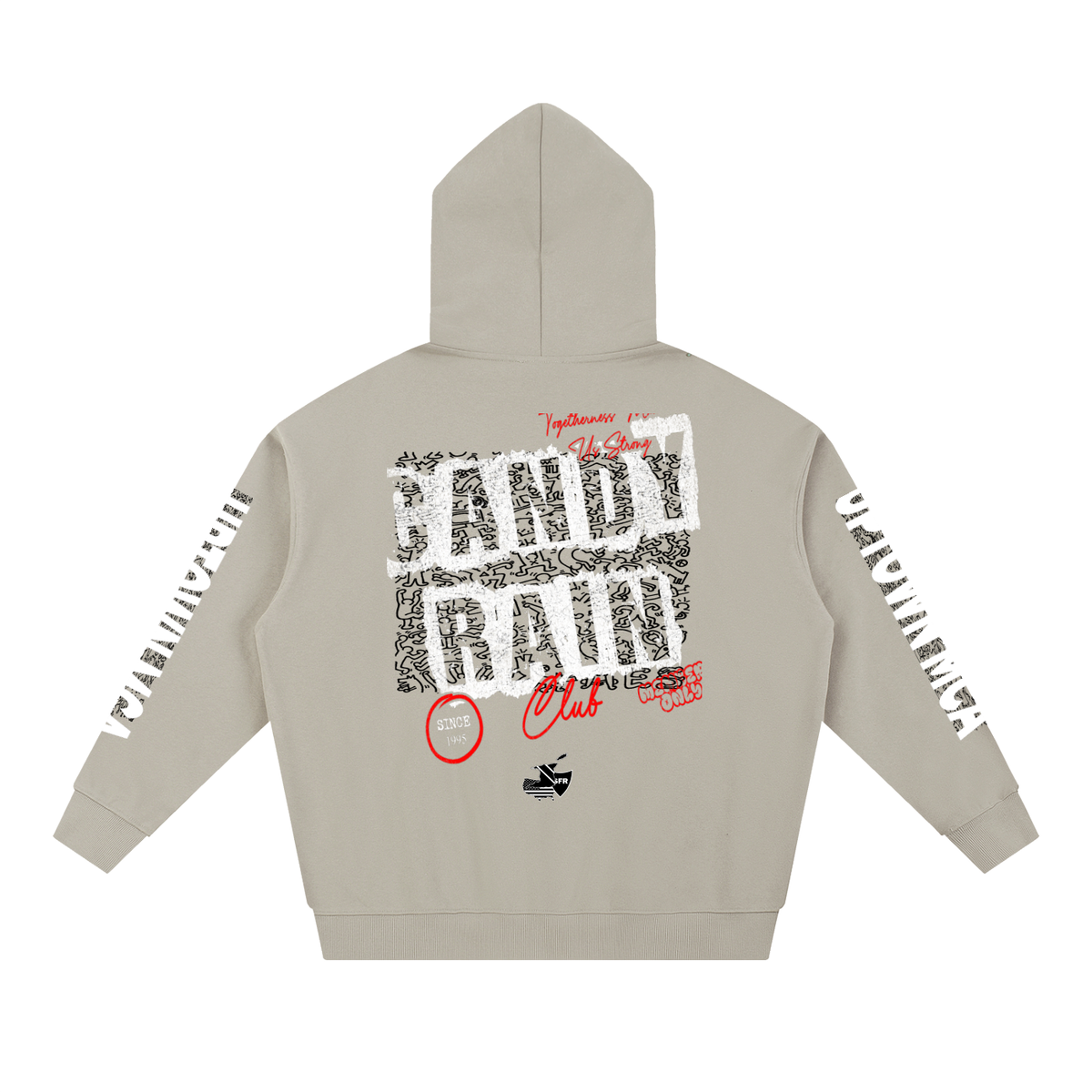 Soul for Real Essential Heavyweight Hoodie in Flower Gray, alternate view — official band merch