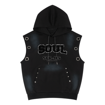 Soul for Real Sun-Faded Sleeveless Hoodie