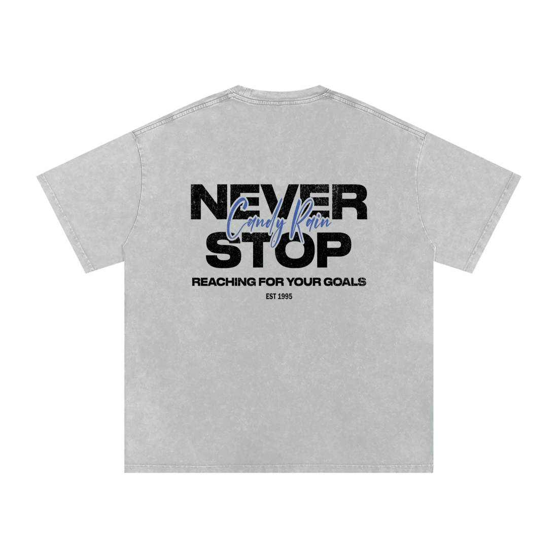Snow Washed Oversized Cotton T-Shirt