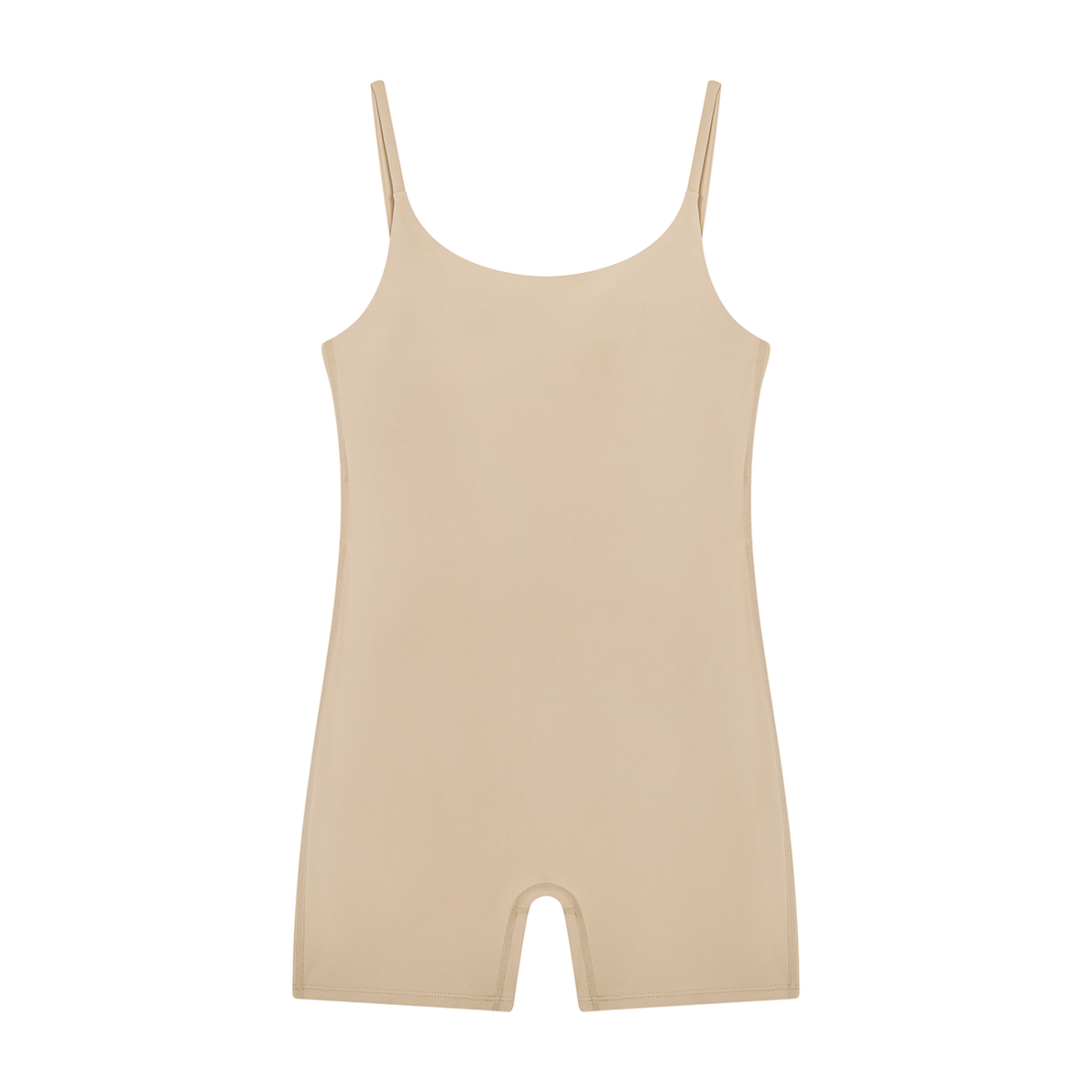 Candy Rain U-Neck Yoga Romper — Soul for Real 30th Anniversary merch, Khaki