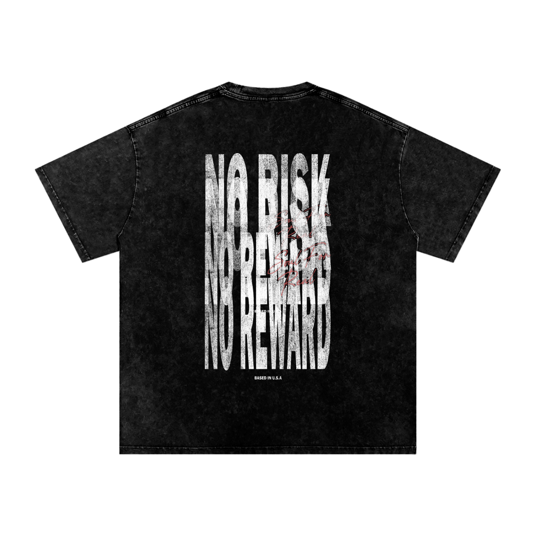 Snow Washed Oversized Cotton T-Shirt