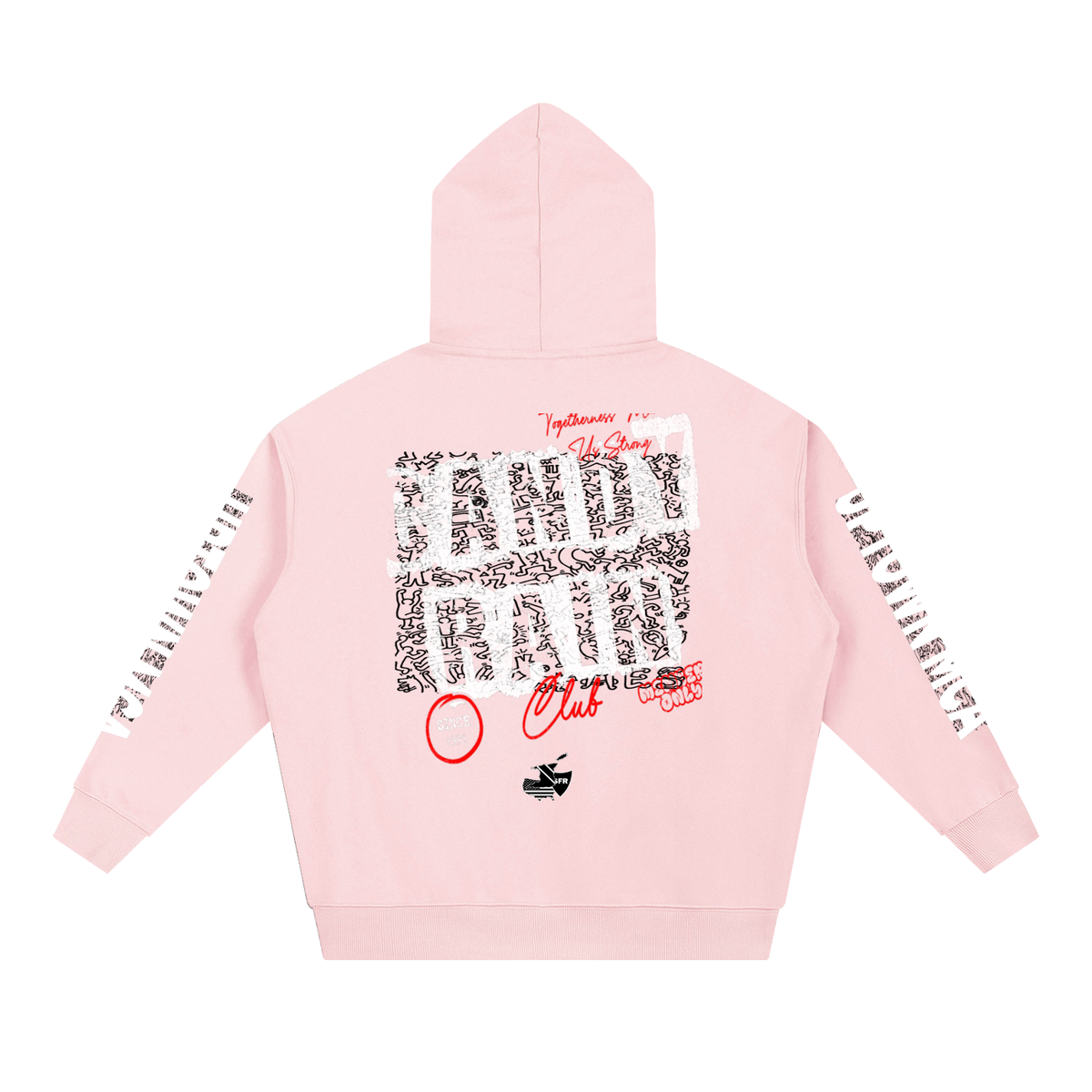 Soul for Real Essential Heavyweight Hoodie in Dull Red, alternate view — official band merch