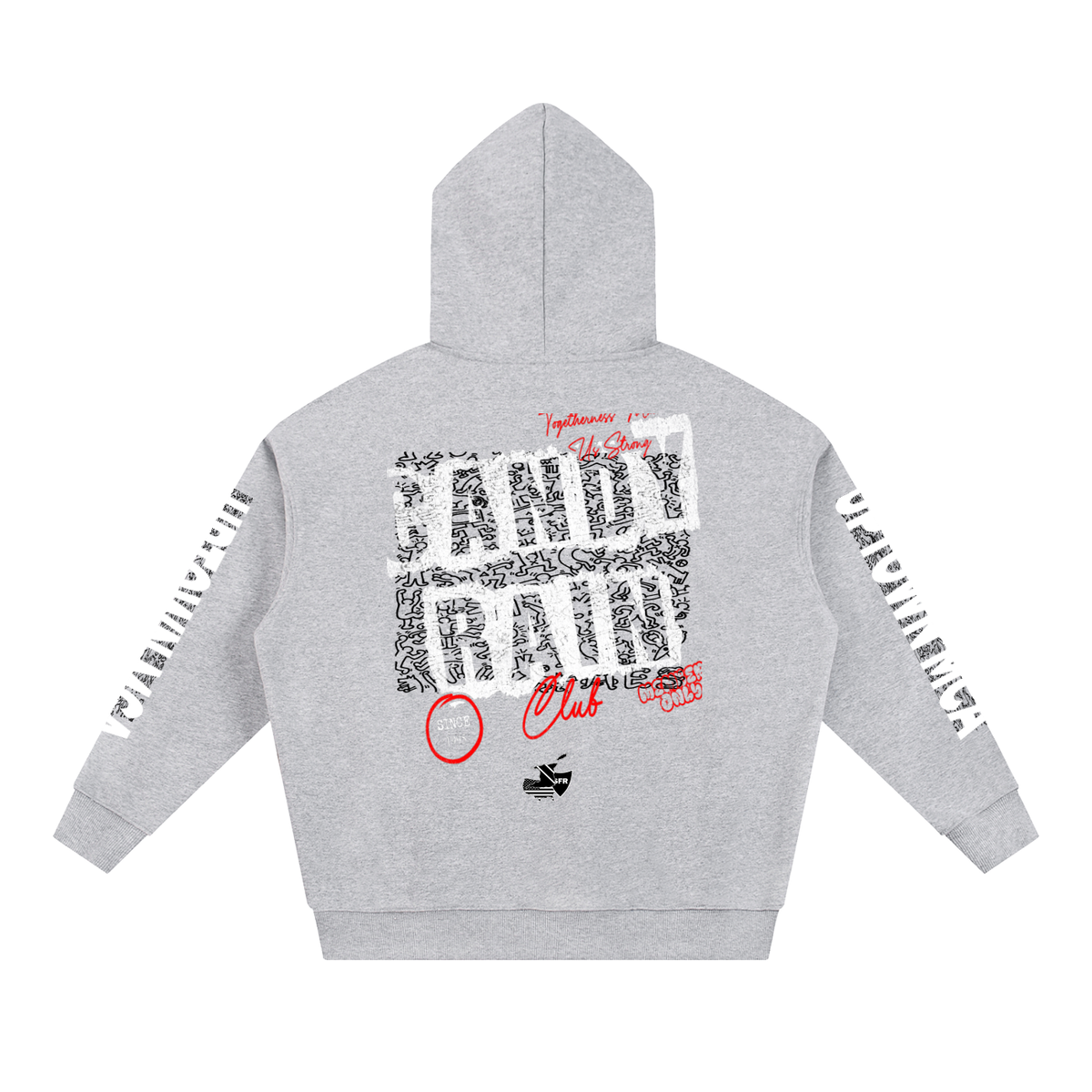 Soul for Real Essential Heavyweight Hoodie in Pink, alternate view — official band merch