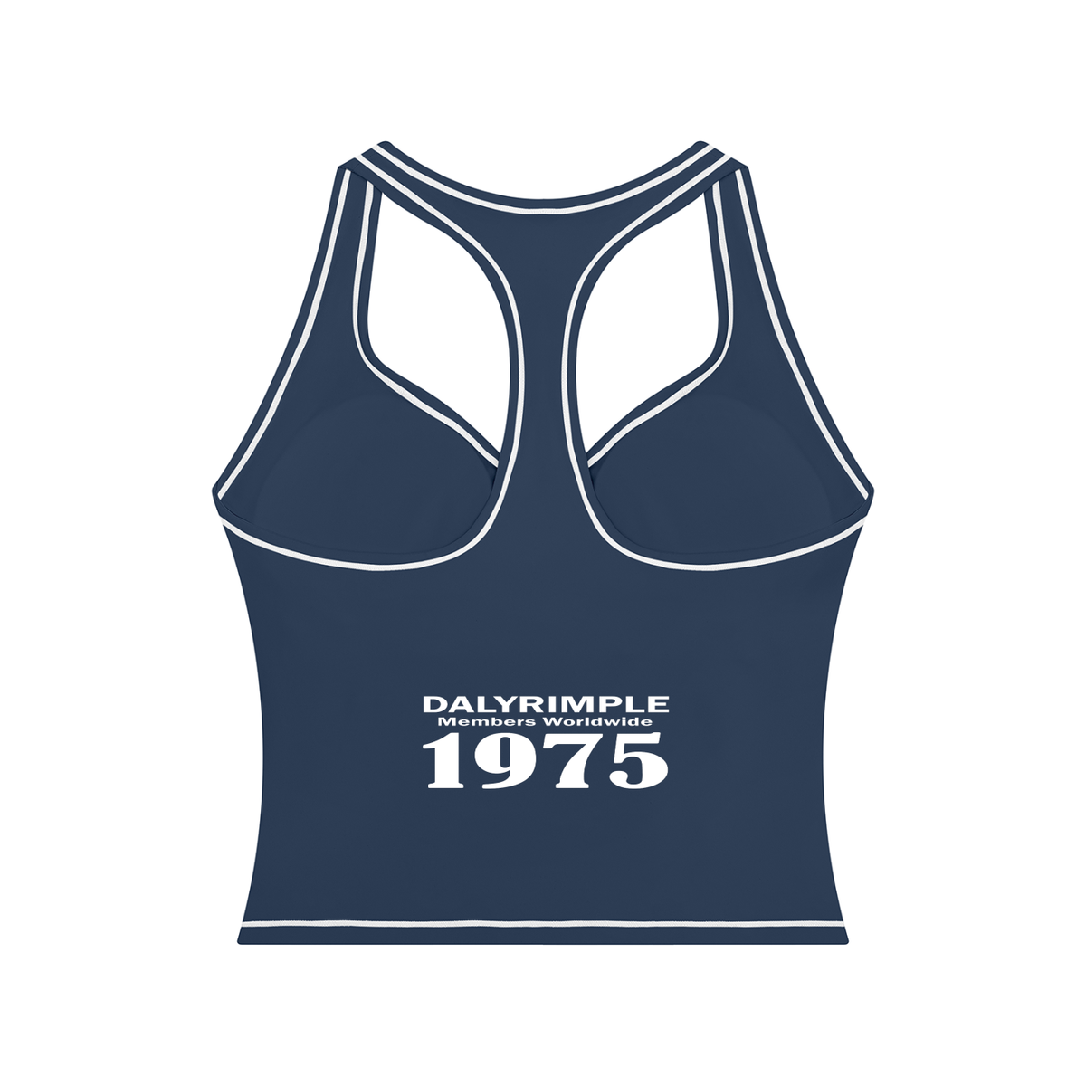 Soul for Real Topstitch Yoga Tank in Navy Blue, alternate view — official band merch